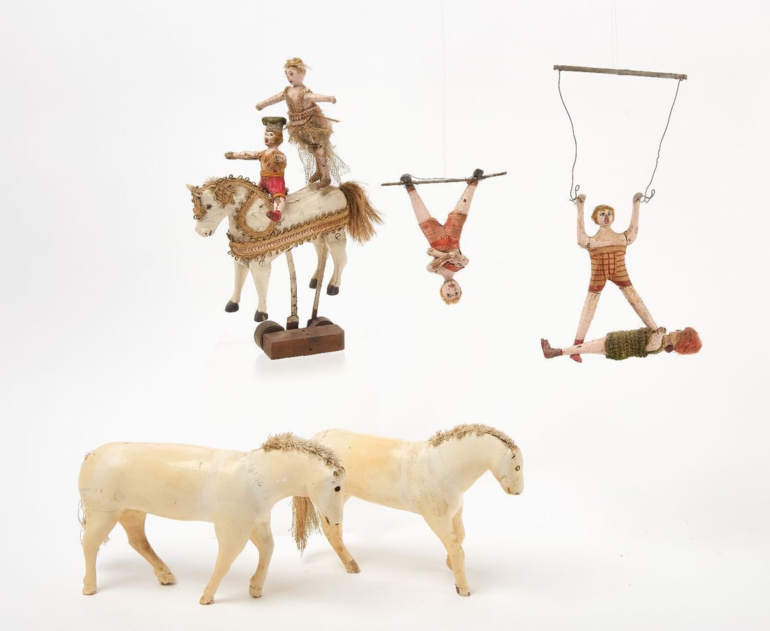 Group of Carved and Painted Circus Figures (1 of 3)