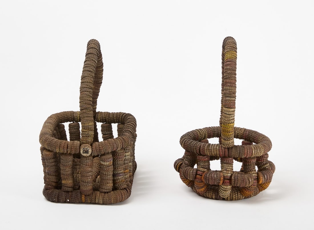 Two Bottlecap Baskets - 3