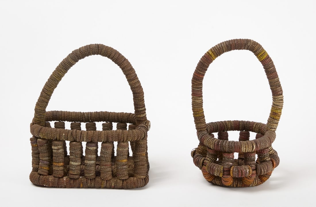 Two Bottlecap Baskets - 6