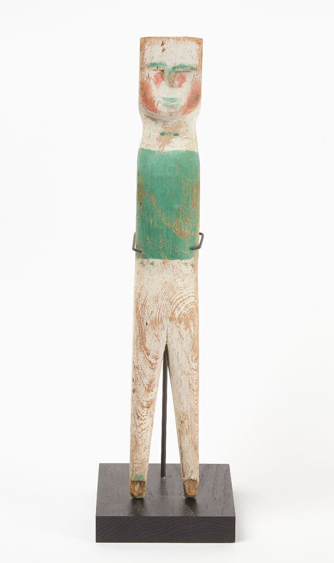 Painted Folk Art Doll (1 of 5)