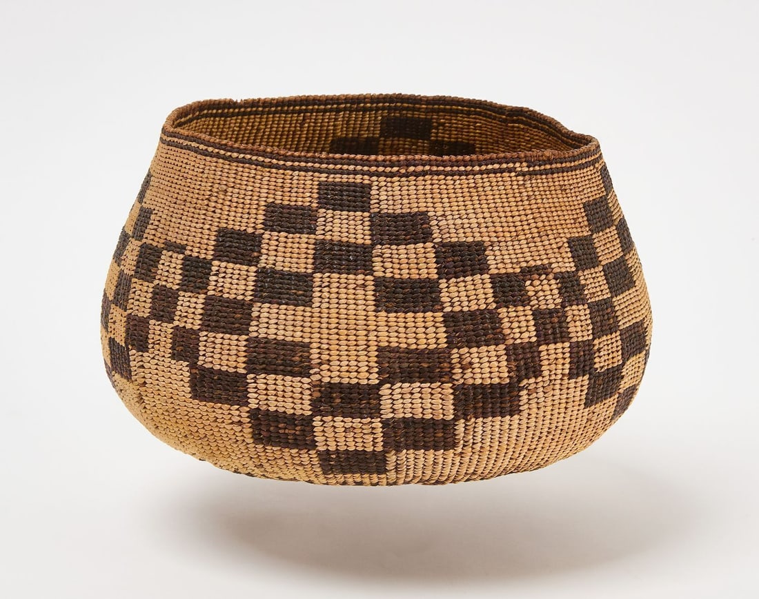 Cahuilla Basket: Cahuilla Basket. California, circa 1900. L 9 in. W 5 3/4 in.