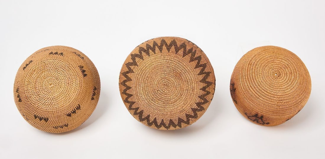 Three Native Coiled Baskets - 3