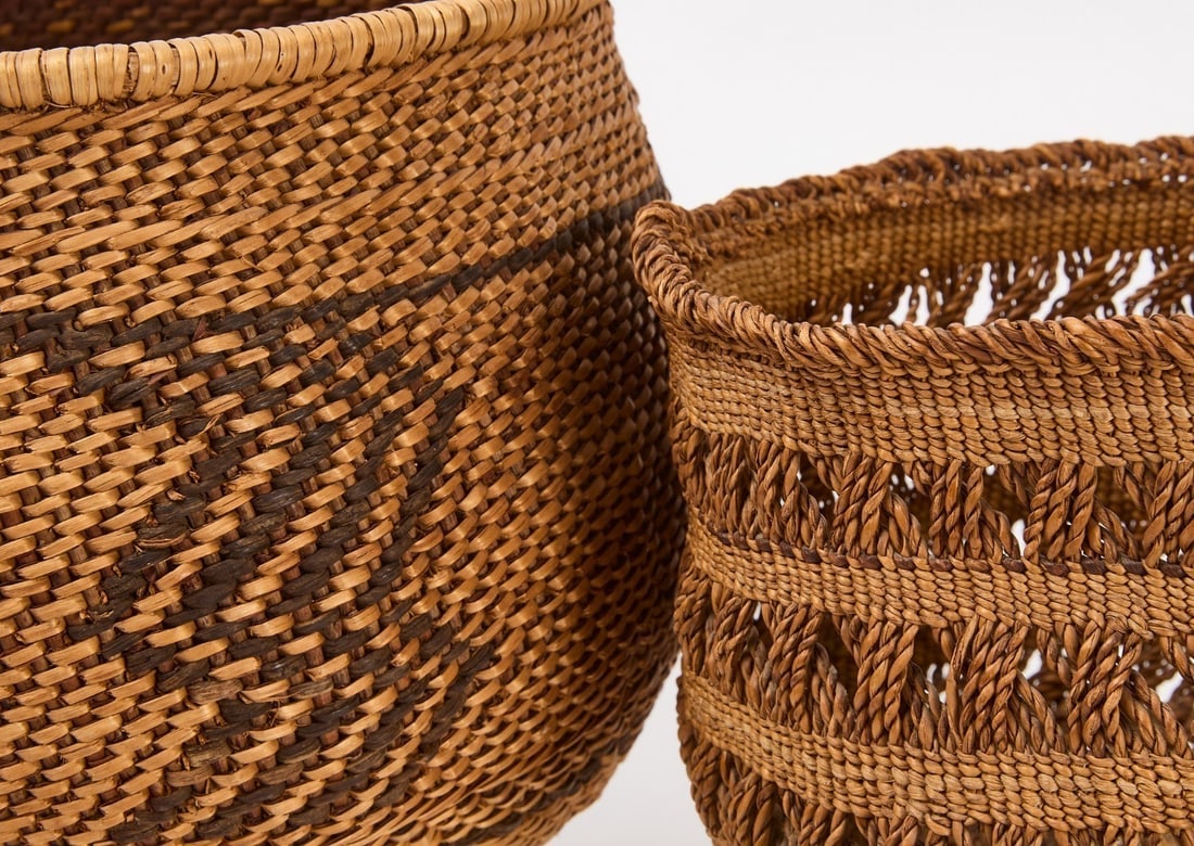 Three Northwest Native American Twined Baskets - 4