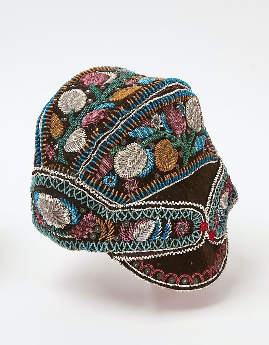 Native American Glengarry Cap with Visor (1 of 4)
