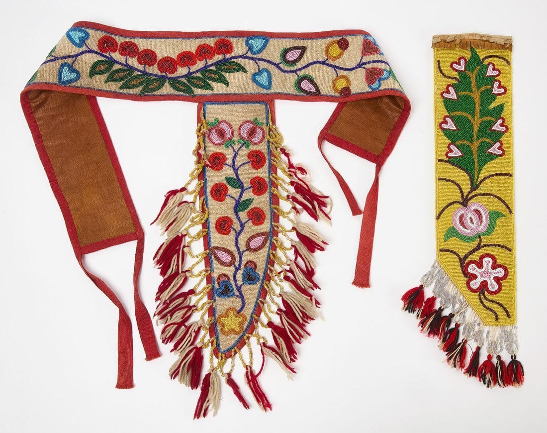 Two Great Lakes Ceremonial Knife Sheaths (1 of 2)