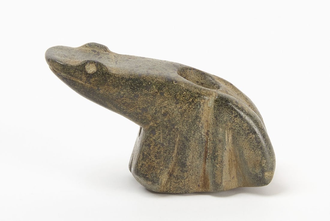 Frog Effigy Pipe - 2