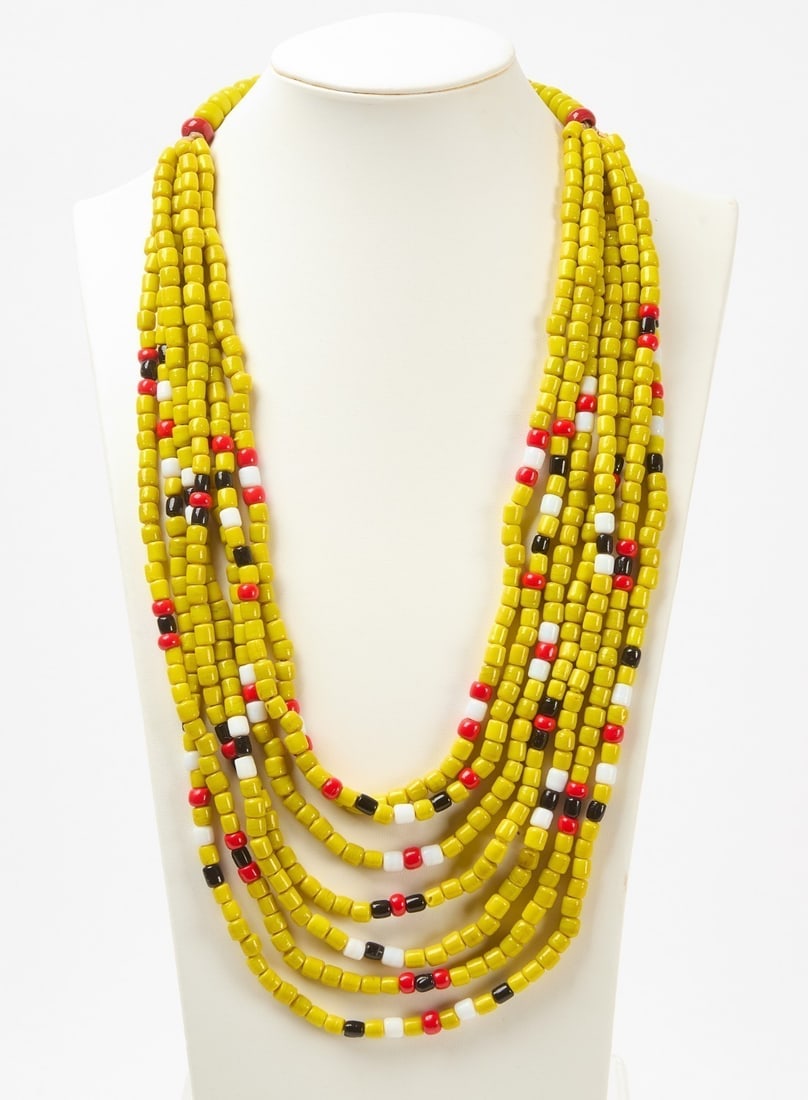 ???????Cherokee Grandmother Four-Strand Corn Bead Necklace (1 of 3)