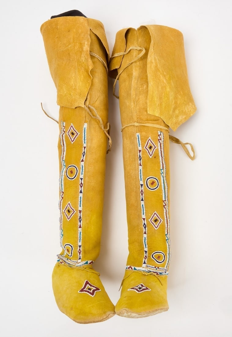 Pair of High-Top Mocassins (1 of 5)