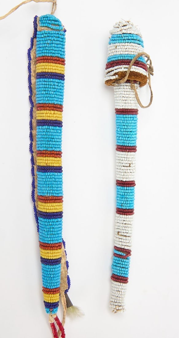 Two Sioux Beaded Awl Cases - 4