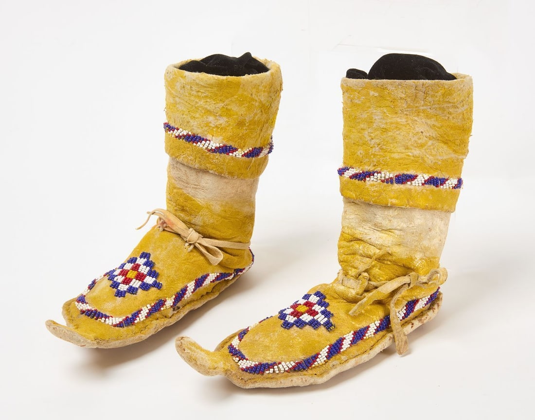 Pairs of Native High-Top Moccasins (1 of 4)