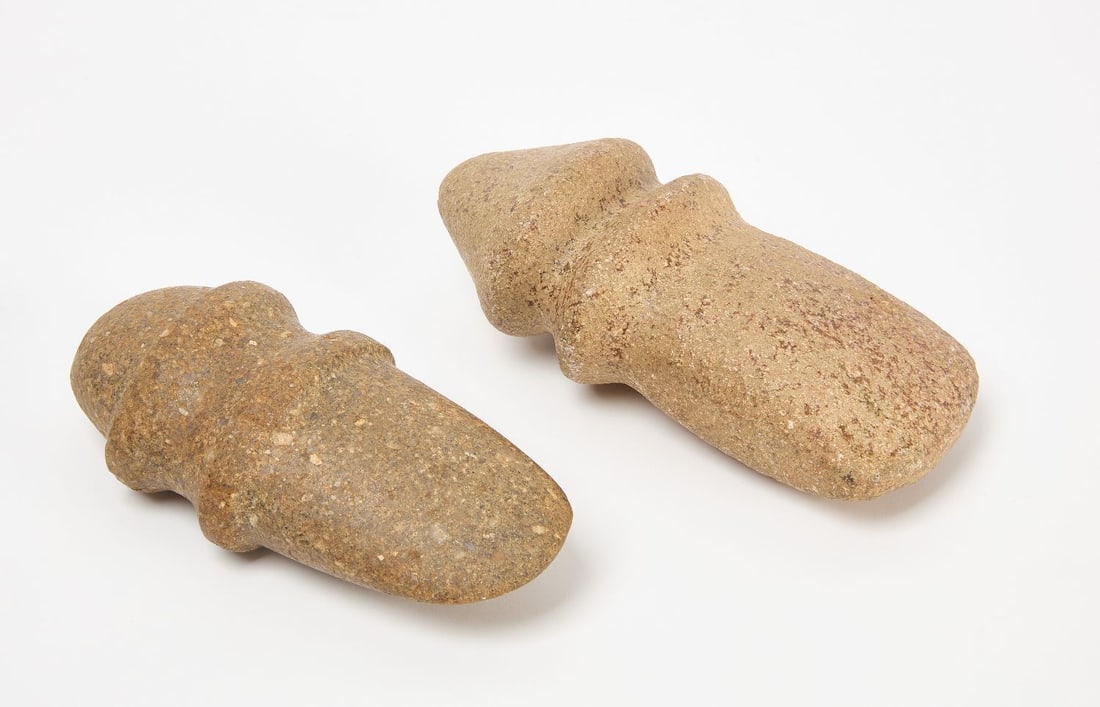 Two Native Full Grooved Axe Heads - 2