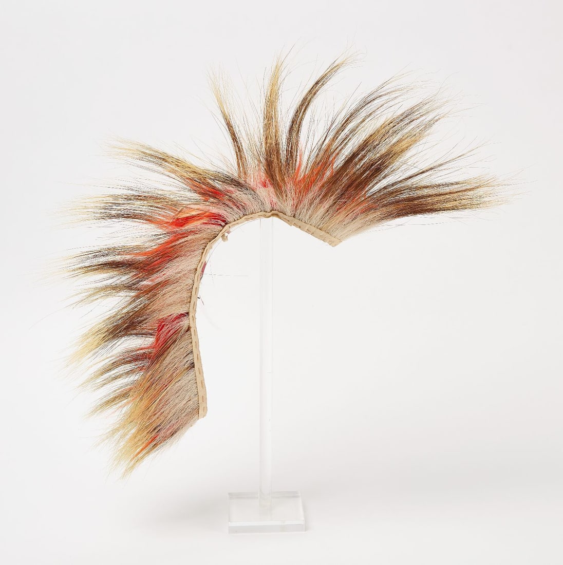 Native Roach Hair Piece: Native roach hair piece. L approx 18 in. 