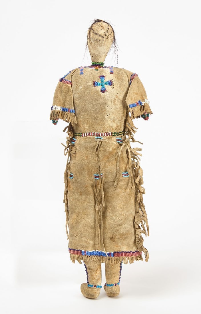 Sioux Beaded Hide Doll - 2