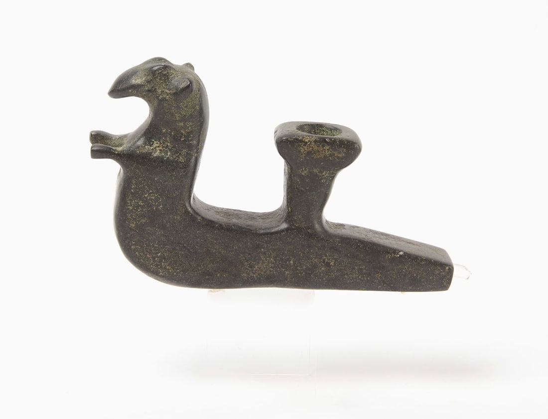 Native American Effigy Stone Pipe - 2
