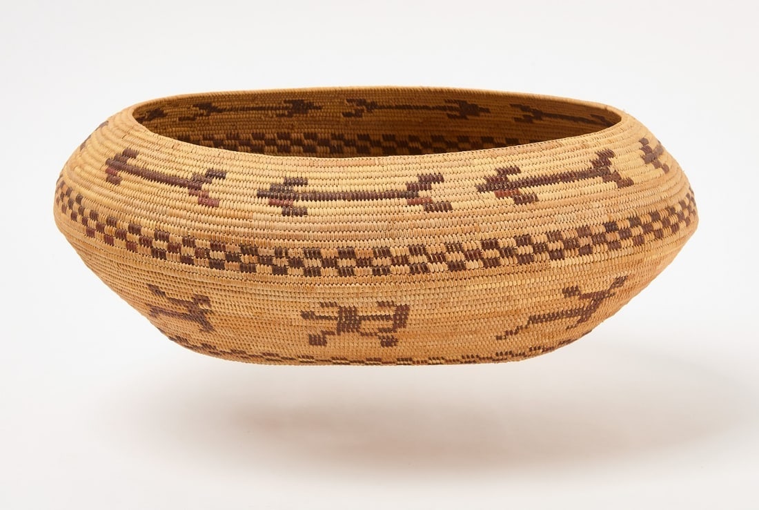 Large Oval Pima Basket - 2
