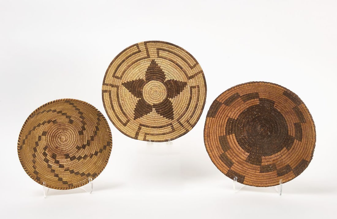 Three Papago Basket Trays (1 of 3)