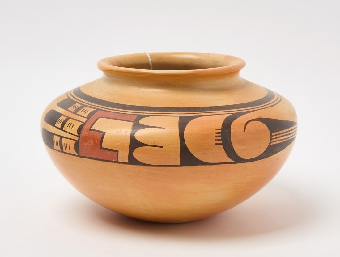 Sadies Adams - Hopi Pot: Sadies Adams - Hopi pot.H 6-1/4 in. D 10 in.