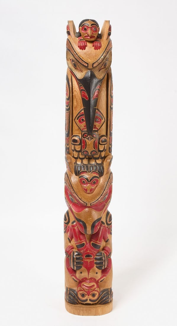 Northwest Coast Carved Totem (1 of 7)