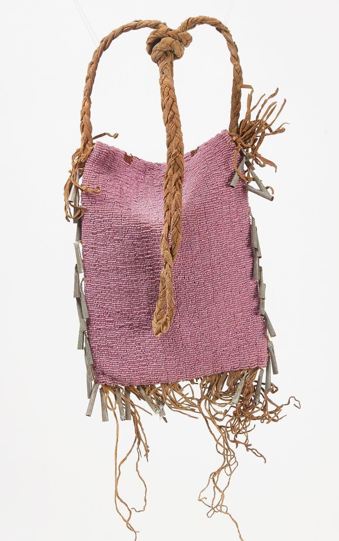 Native Pictorial Beaded Bag - 2