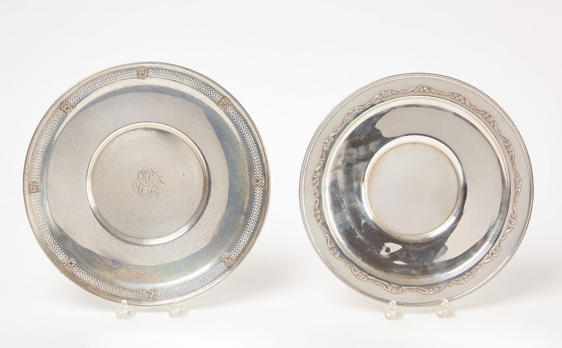 Two Sterling Silver Plates (1 of 3)