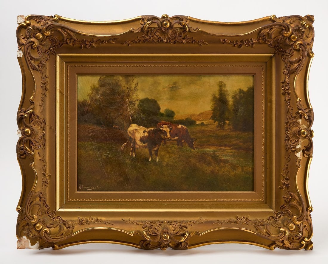 A. Beauregard - Landscape with Two Cows (1 of 2)