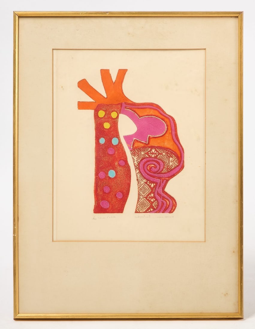 Carmen Gracia - Self Portrait - Artist Proof: Carmen Gracia (Argentinian, born 1935), Self Portrait. Artist proof, Intaglio print. Titled, signed, dated, and inscribed, 'autoportrait...carmen Gracia', '1/20 tiré par