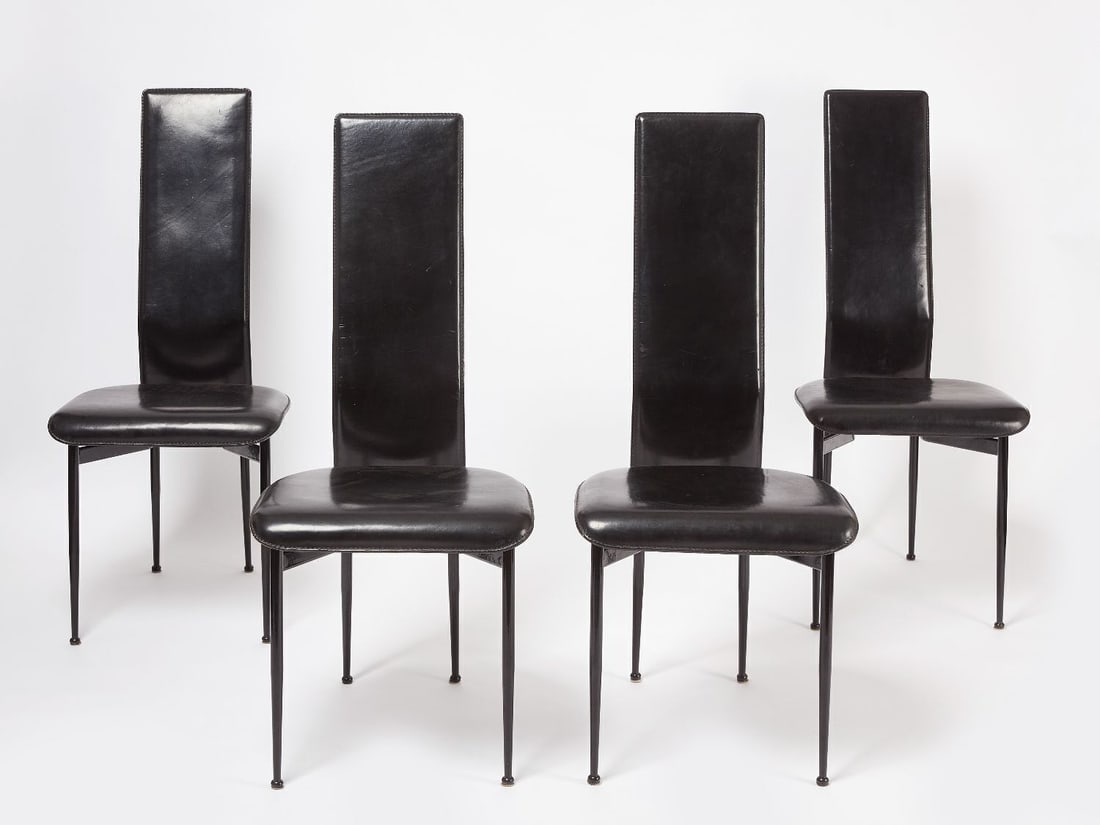 Set of Four Vegni and Gualtierotti 'FLEX' Dining Chairs (1 of 5)