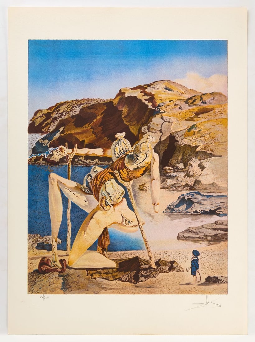 Salvador Dali - The Spectre of Sex-Appeal: Salvador Dali (Spain, 1904–1989), 'The Spectre of Sex-Appeal'. Lithograph on paper. Pencil-signed LR and numbered 56/300. H 29-3/4 in. W 21-1/2. 