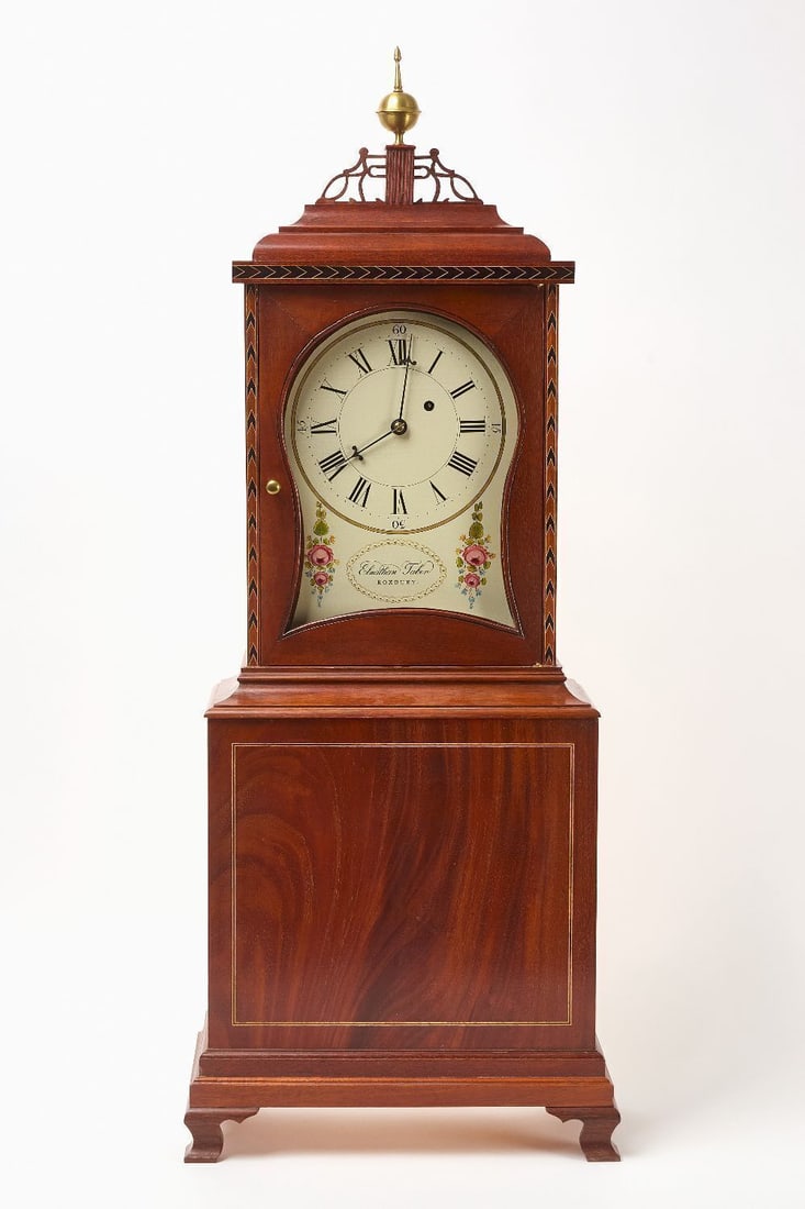 Elnathan Tabor Inlaid Shelf Clock (1 of 4)