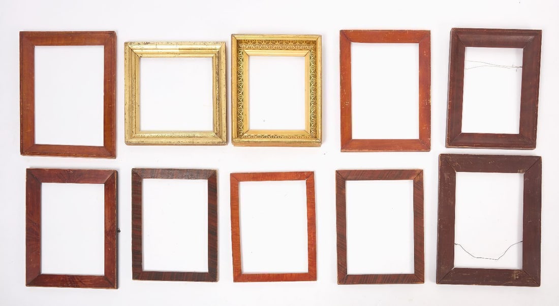 Group of Ten Antique Wood Frames (1 of 2)