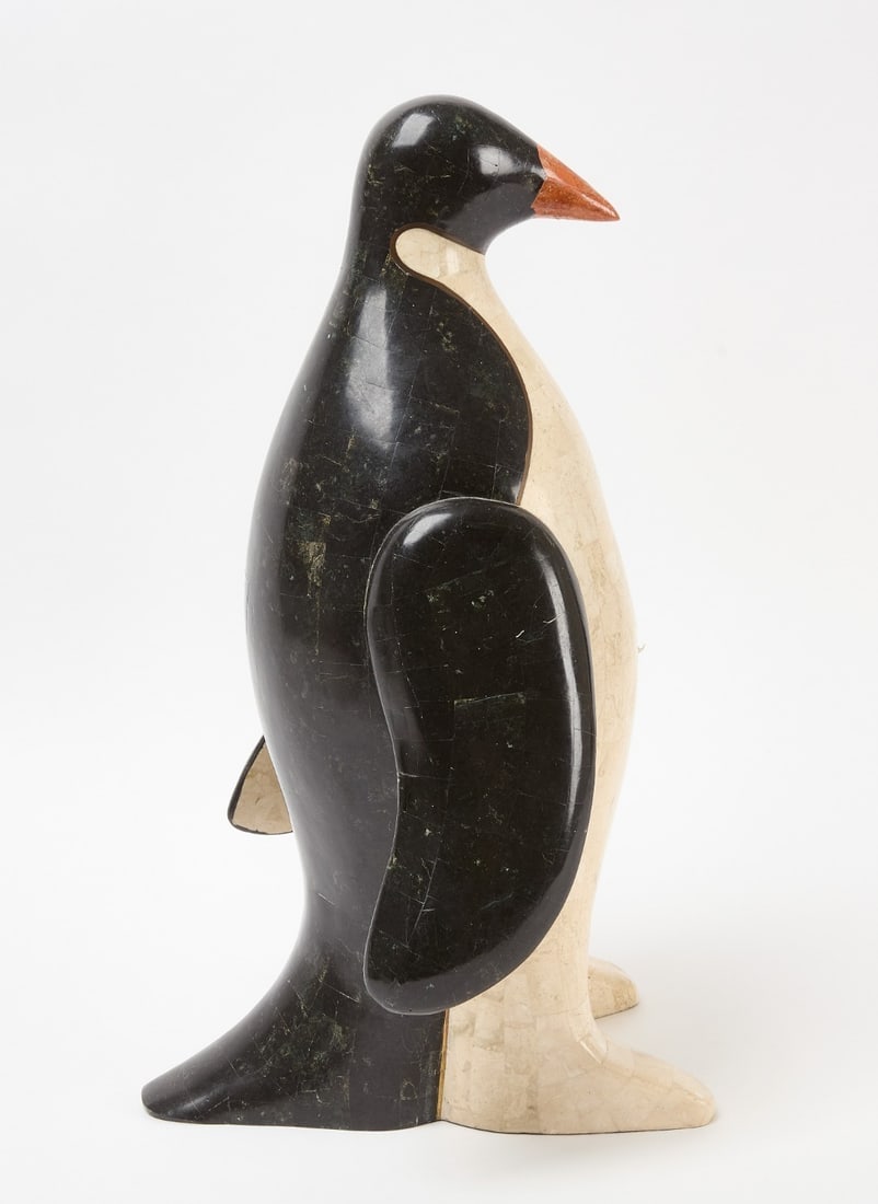 Stone Penguin Figure - 3