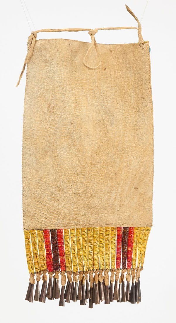 Quillwork and Beaded Bag - 2