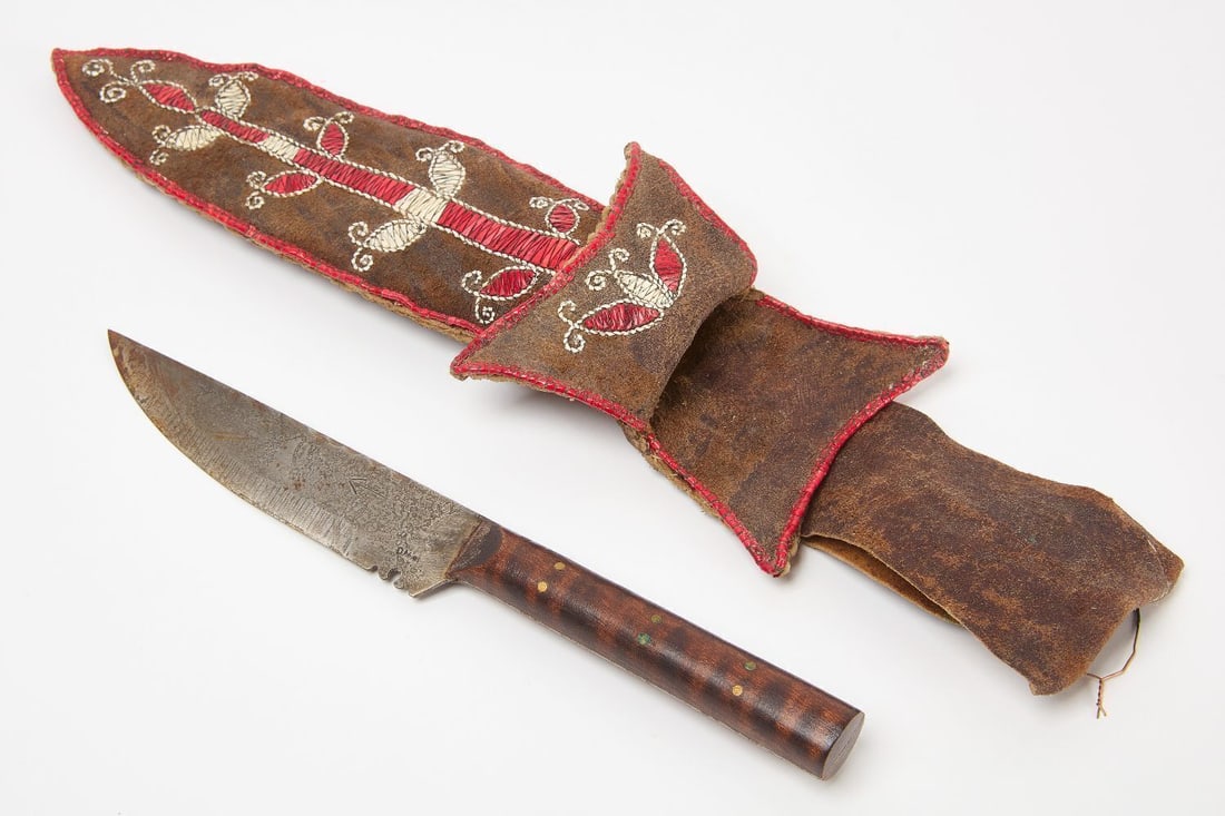 Quill Work Native Knife Sheath - 3