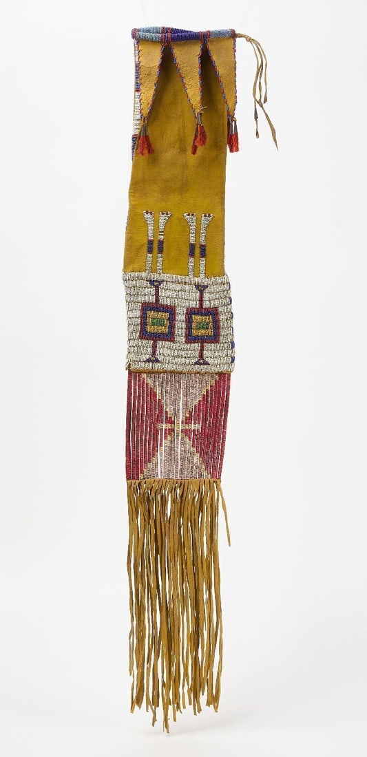 Beaded and Quillwork Pipe Bag - 2