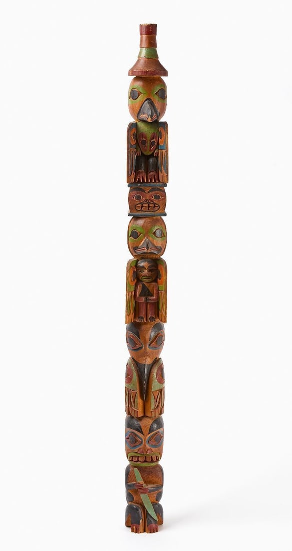 Painted Totem Pole (1 of 4)