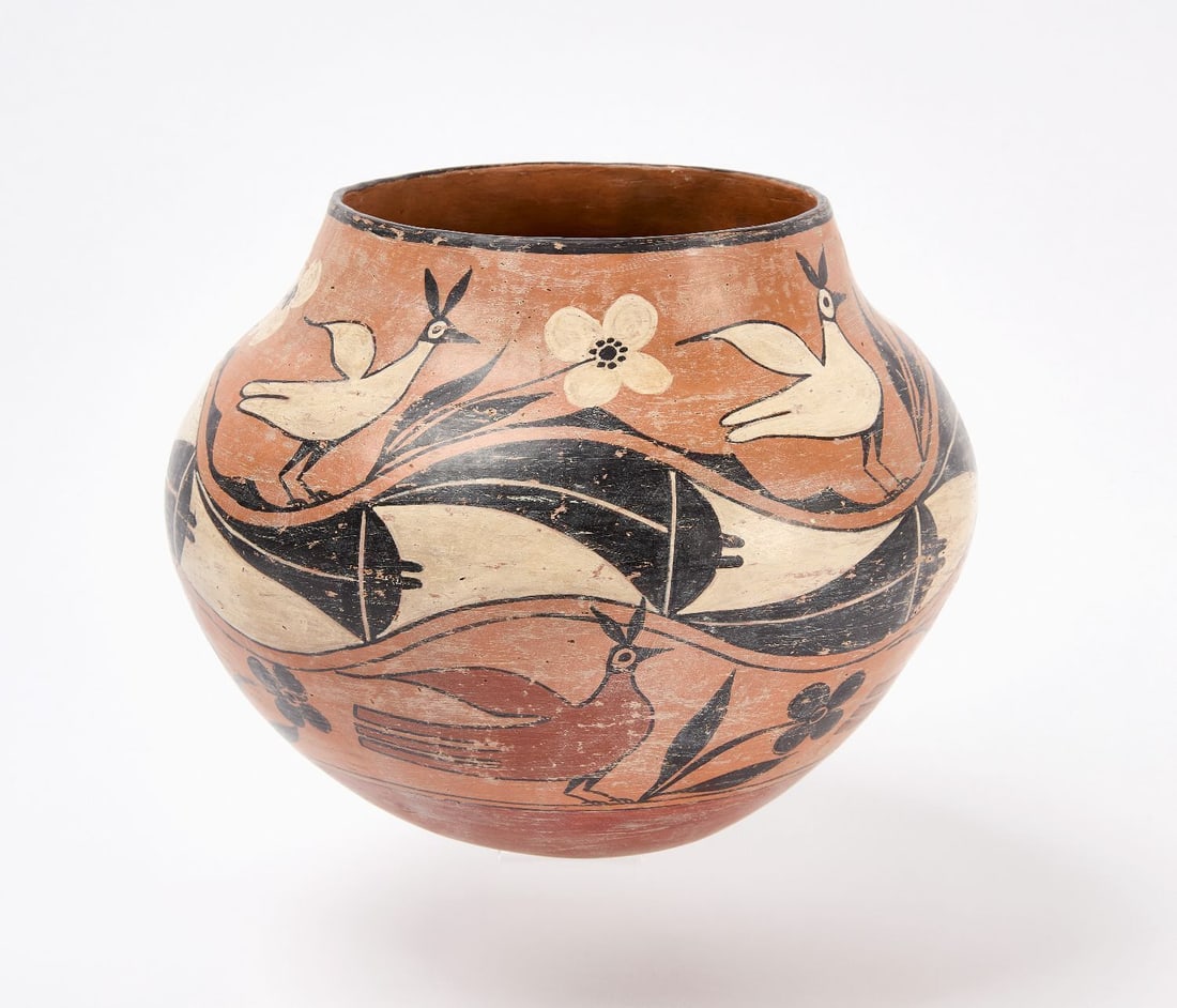 Zia Polychrome Bird Pot (1 of 4)