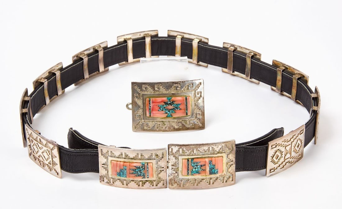 Tommy Jackson Silver Belt and Buckle (1 of 2)