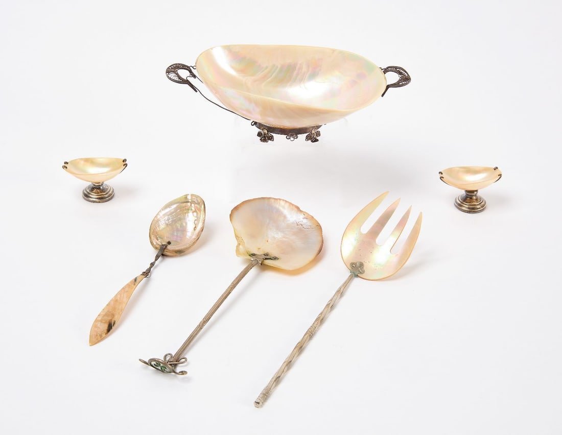 Filigree and Silver-Mounted Caviar Service (1 of 2)