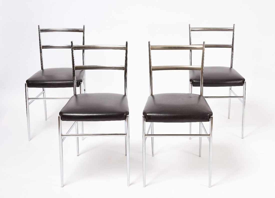 Set of Four Superleggera Style Chairs (1 of 4)