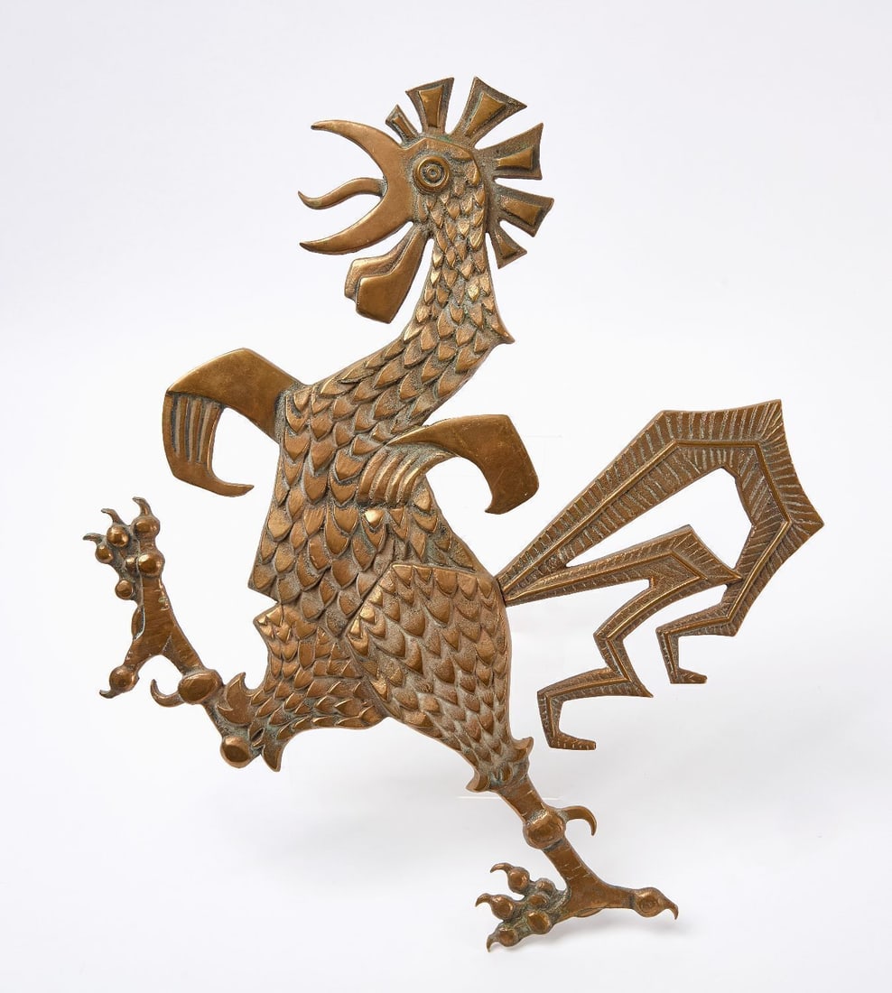 Ike 'Tennessee' Parker Bronze Rooster (1 of 3)