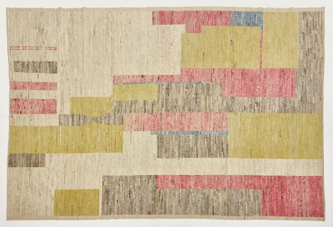 Persian Wool Carpet: Persian Carpet. Handwoven wool. Circa 1980. L 145 in. W 112-1/2 in.