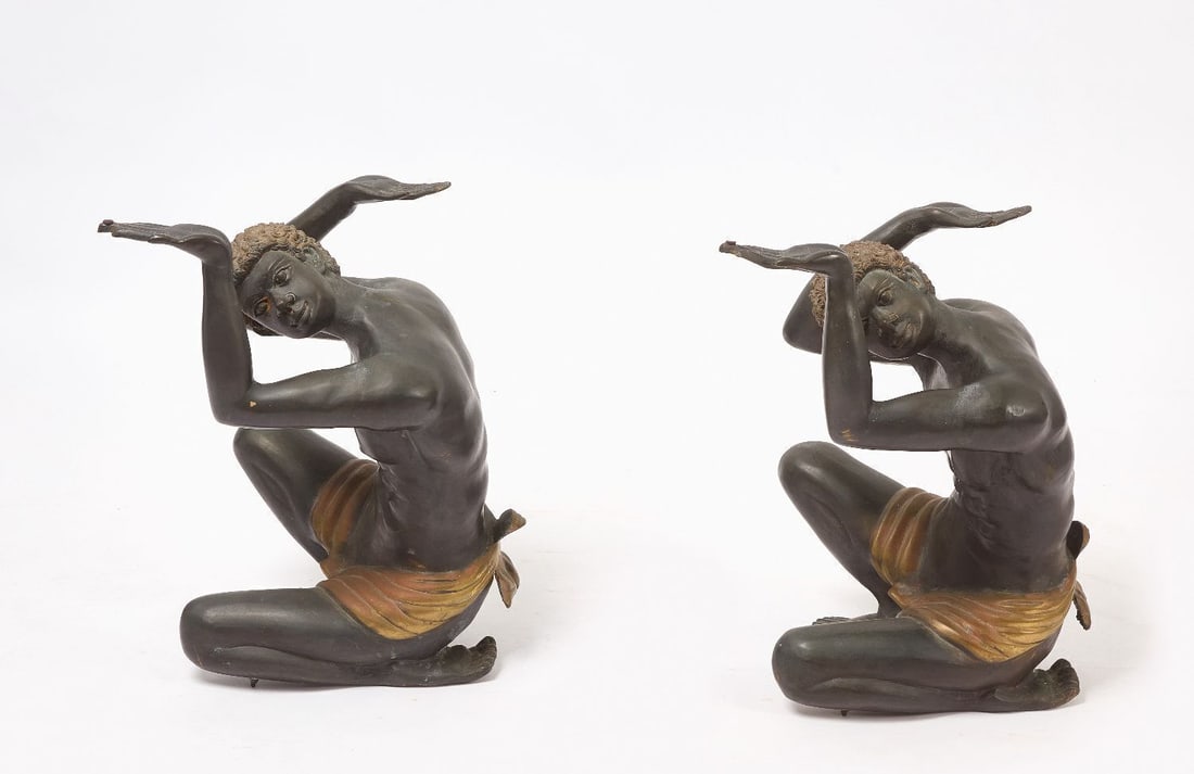 Pair of Nubian Bronze Table Bases (1 of 4)