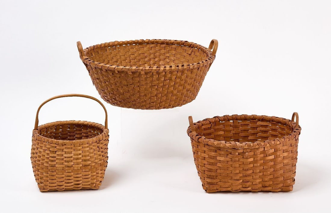 Three Shaker Splint Baskets (1 of 3)
