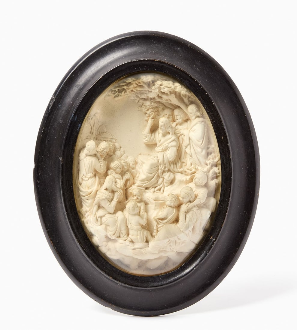 Meerschaum Relief-Carved Allegorical Plaque (1 of 3)