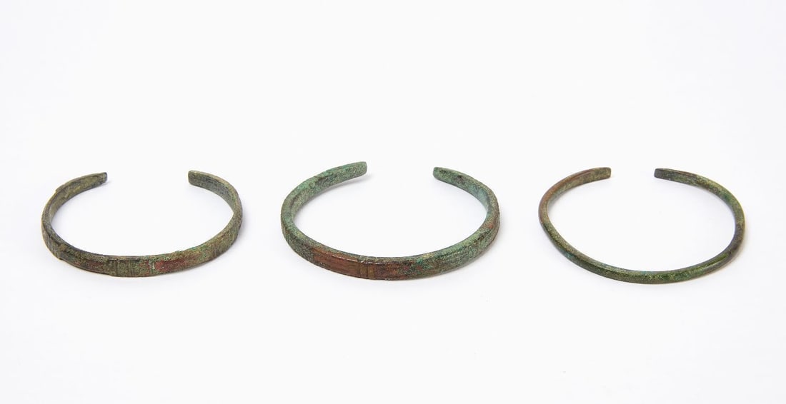 Three Ancient Roman Bronze Bracelets (1 of 2)