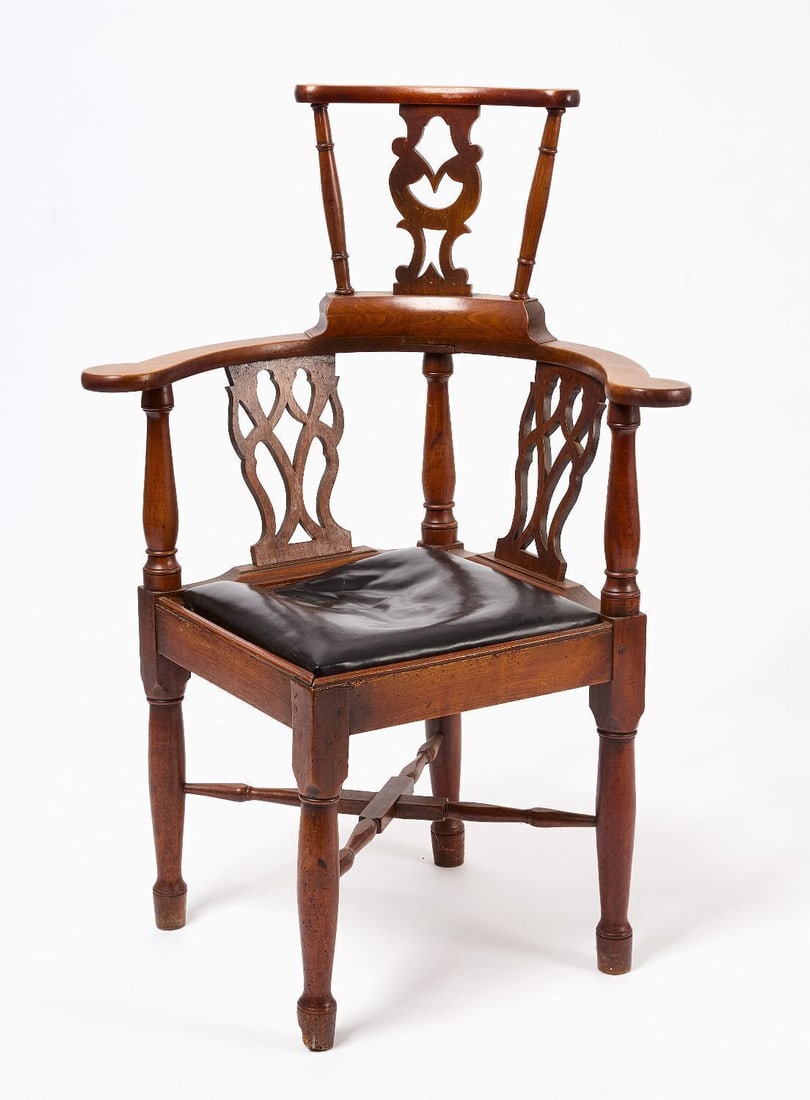 English Chippendale Corner Chair (1 of 4)