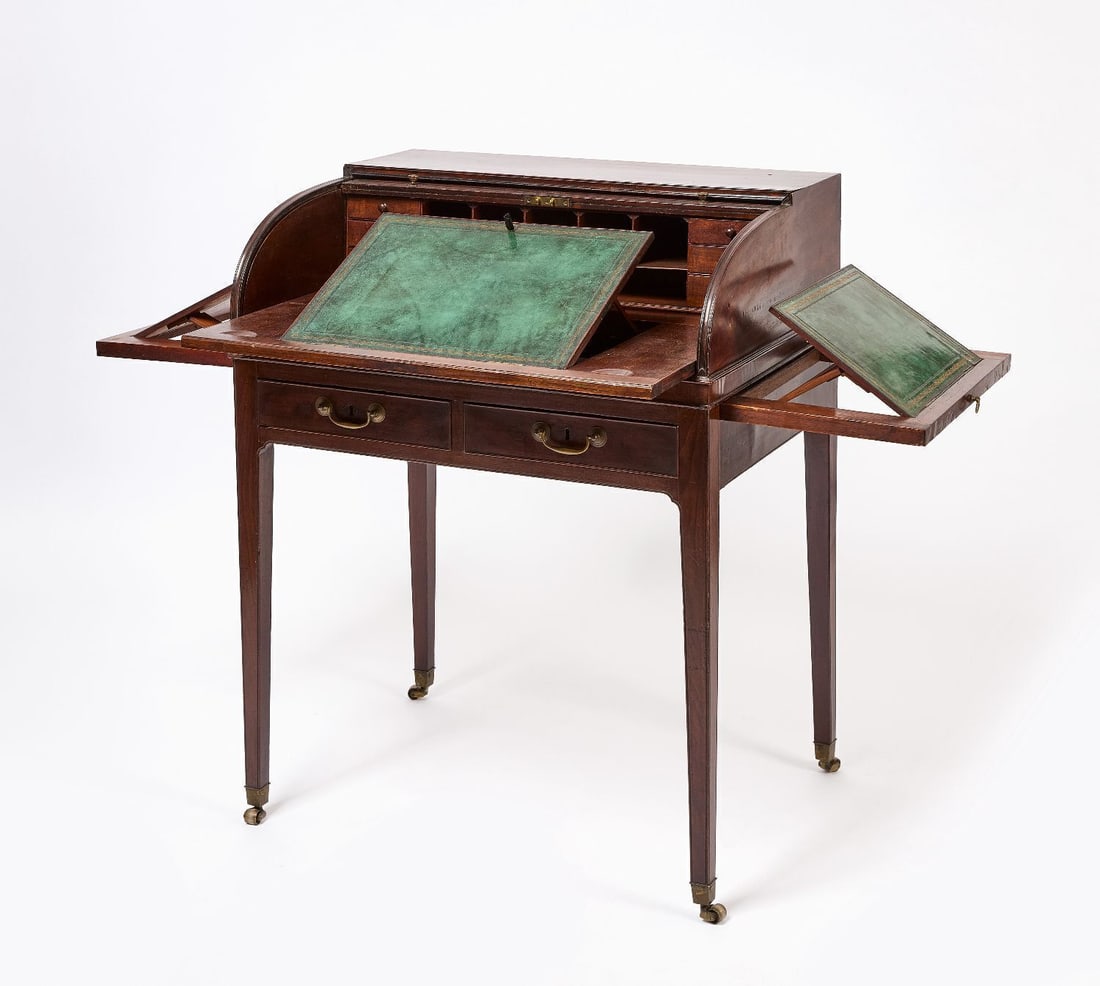 Tambour Front Regency Desk - 2