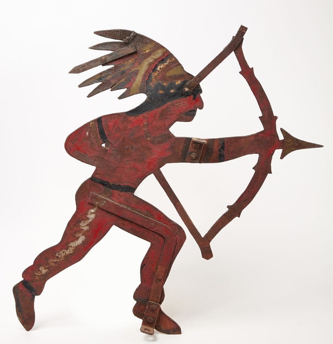 Sheet Iron Indian Weathervane (1 of 3)