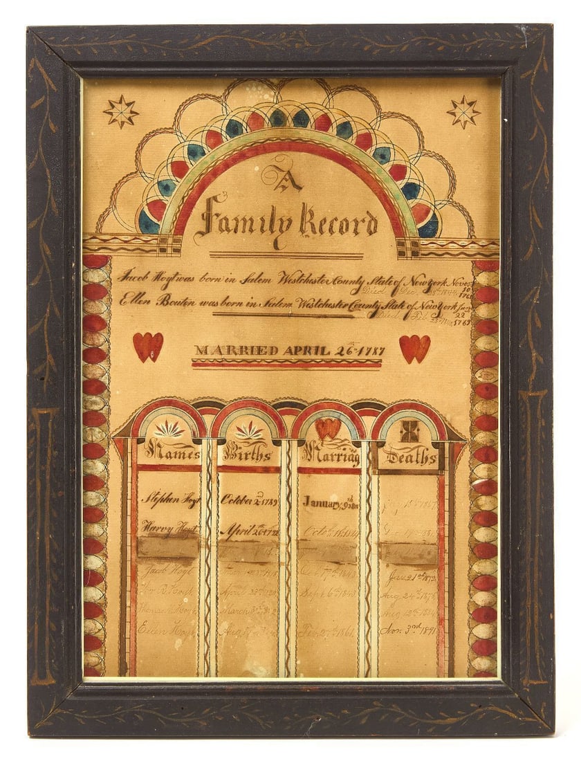 Early New York Hoyt Family Record (1 of 1)