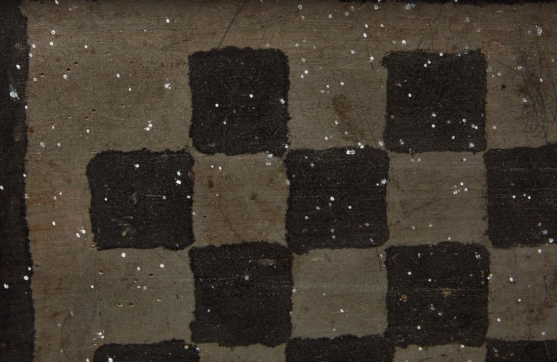 Checkerboard dated 1831 - 2
